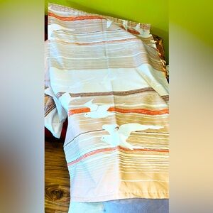 70s seagull curtains
